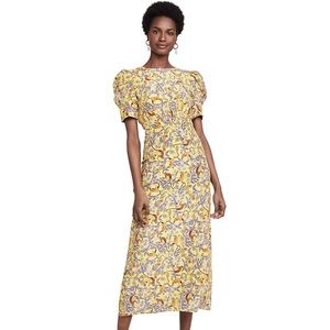 Saloni NWT Gorgeous Silk Midi Dress